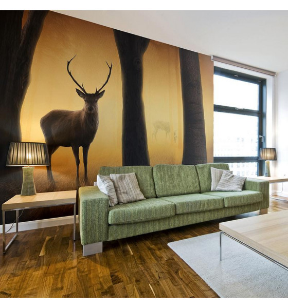 photo wallpaper with deer
