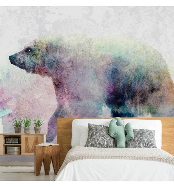 murais de parede com ursos e pandas