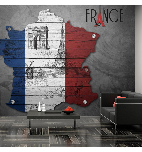 Karte von Frankreich und Paris
