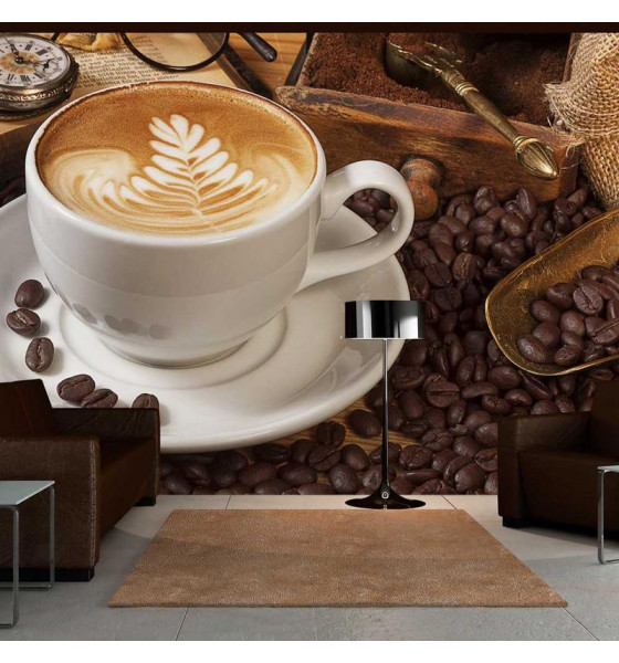 photo wallpaper with coffee
