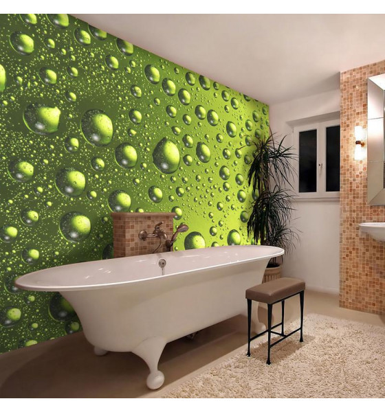 wall murals with drops and umbrellas