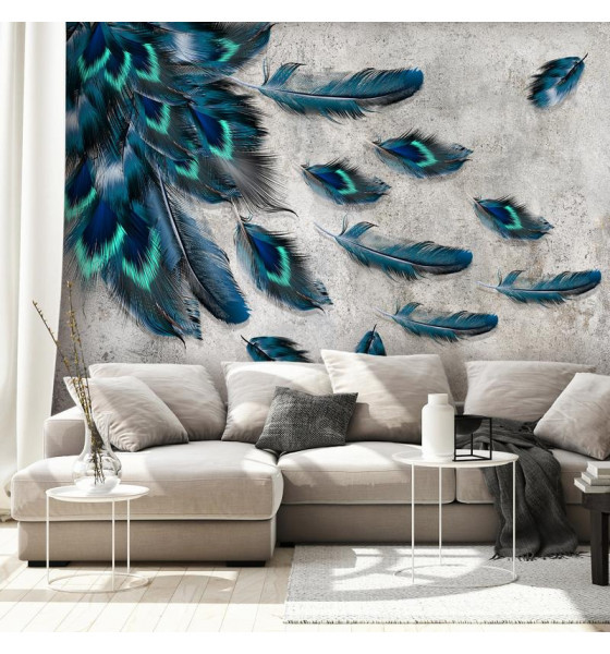 wall murals with feathers