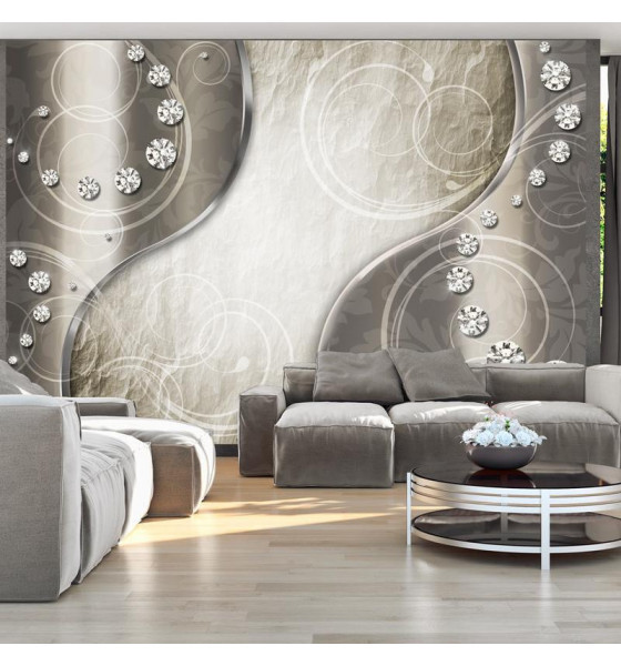 abstract and wavy wall murals