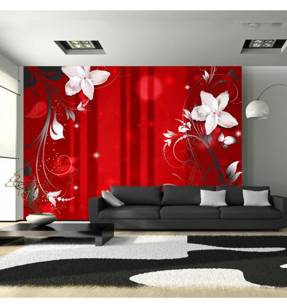 photo wall murals with elegant lilies