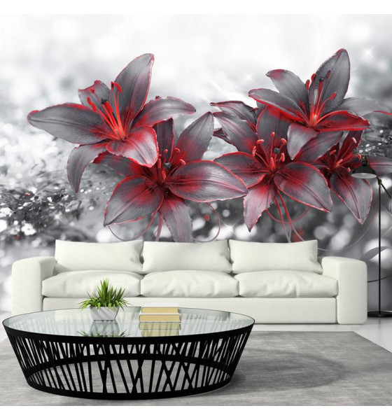 photo wall murals with fabulous lilies