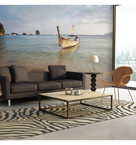 photo wall murals with boats