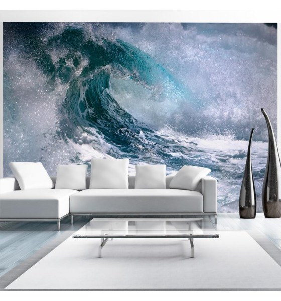 wall murals with rough seas