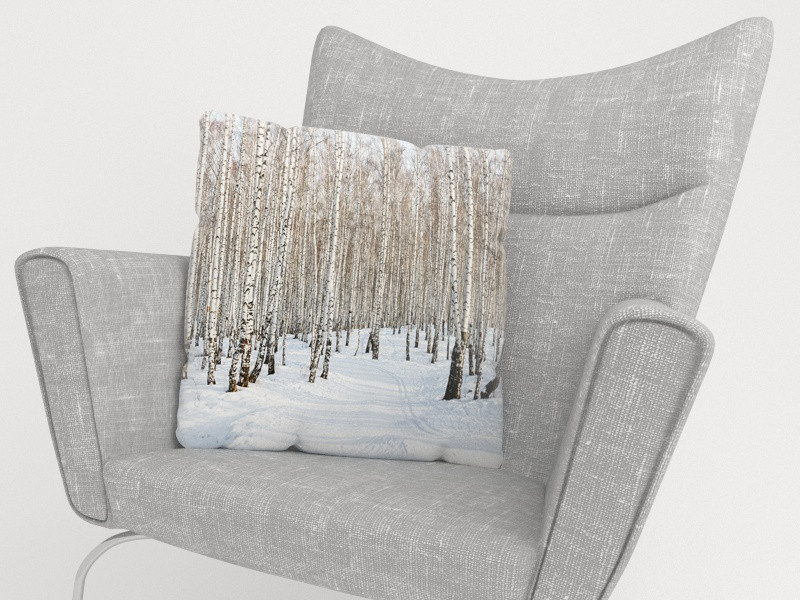 cushion covers - forest - mountains - snow - christmas