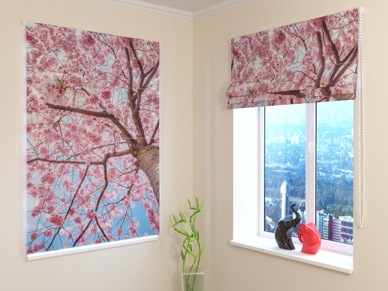 roman blinds - woodland and forest