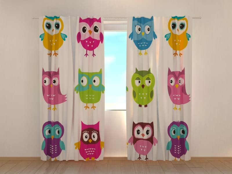 cortinas - animais voadores