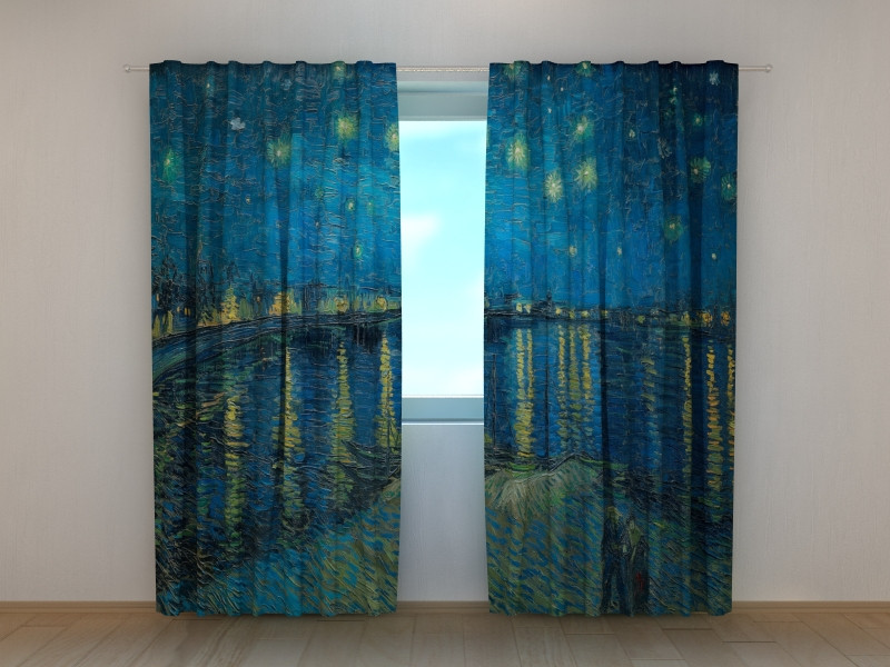 cortinas estilo Vincent Van Gogh
